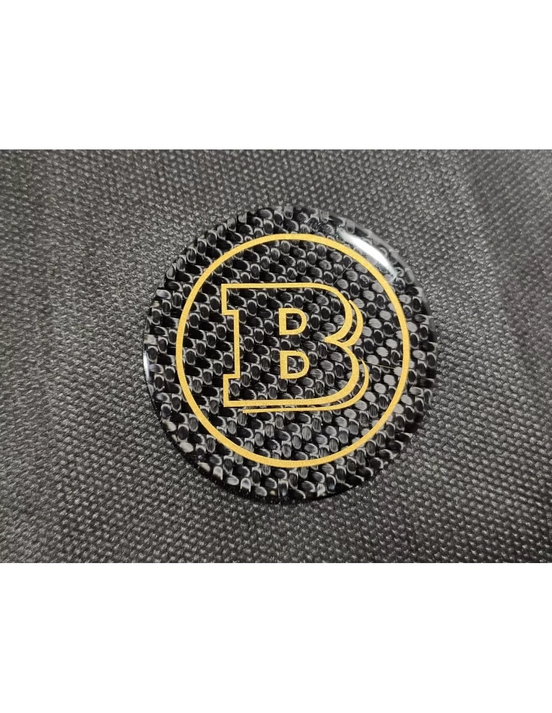 - logo & Emblems - Emblema badge Brabus in fibra di carbonio 53 mm per Mercedes W463 G Wagon - 6 - Valorizzate la vostra Merced