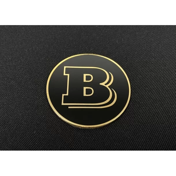  - Logos & Emblems - Metalizado Brabus 53mm redondo emblema emblema logotipo para Mercedes W463 G Wagon - 1 - Compre o logótipo 