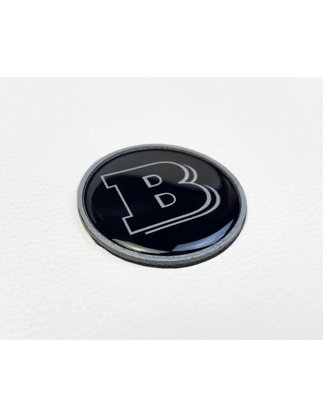  - logo & Emblems - 2-składnikowe szare metaliczne logo Brabus emblemat maska bagażnik Mercedes G-Wagon G-Class W463 - 3 - Kup s