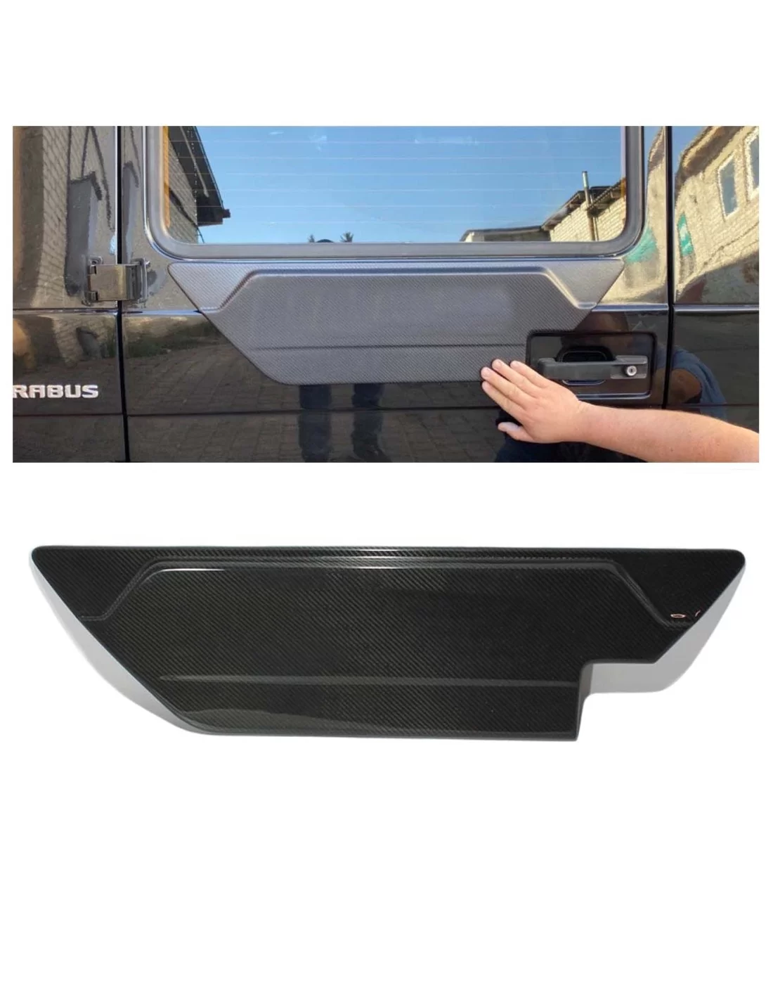 - Mercedes Benz - Сarbonfaser-Hintertüraufsatz für Mercedes-Benz W463 G-Klasse - 1 - Rüsten Sie Ihre Mercedes-Benz W463 G-Klass  - Mercedes Benz - Сarbonfaser-Hintertüraufsatz für Mercedes-Benz W463 G-Klasse - 1 - Rüsten Sie Ihre Mercedes-Benz W463 G-Klass