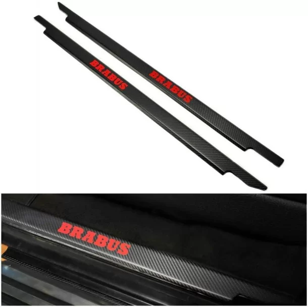  - Mercedes Benz - Soglie delle porte Brabus in fibra di carbonio 2 pezzi per Mercedes-Benz W463 Classe G 3 porte rosso - 1 - Ag