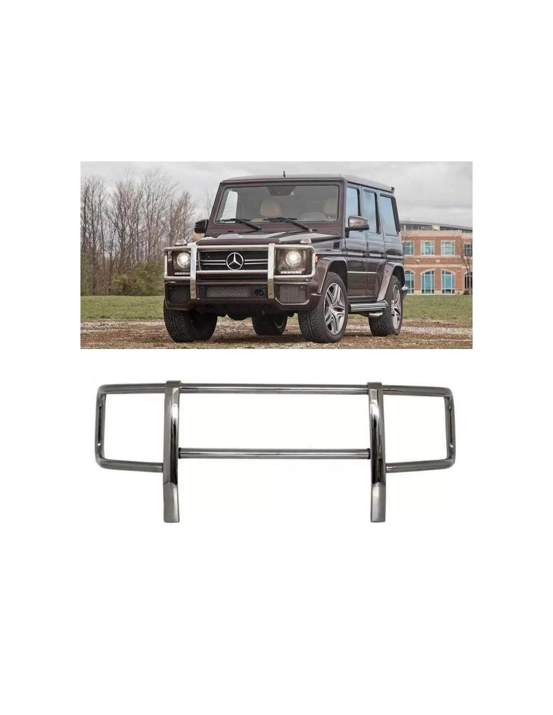  - Mercedes-Benz - Voorbumper Body Grille Guard voor Mercedes-Benz G-Wagon W463 - 1 - Verbeter de bescherming en stijl met onze 