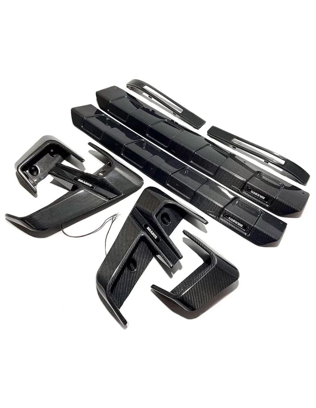  - Mercedes-Benz - Kolfiber Brabus Widestar exteriör trim body kit set insertions Mercedes G-klass W463A - 2 - Förvandla din Mer