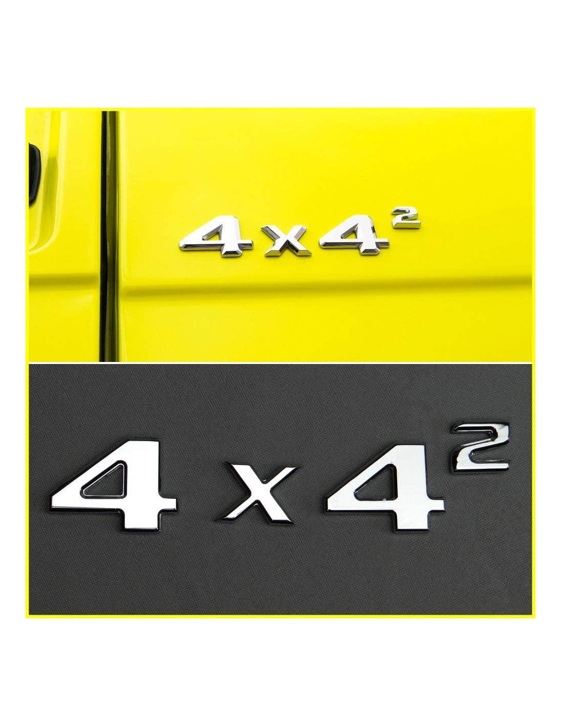 - logo & Emblems - 4x4 Quadrato Badge Trunk Emblema Chrome Sticker Metallic 4pcs per Mercedes G Wagon W463 4x4 - 1 - Acquistate - logo & Emblems - 4x4 Quadrato Badge Trunk Emblema Chrome Sticker Metallic 4pcs per Mercedes G Wagon W463 4x4 - 1 - Acquistate