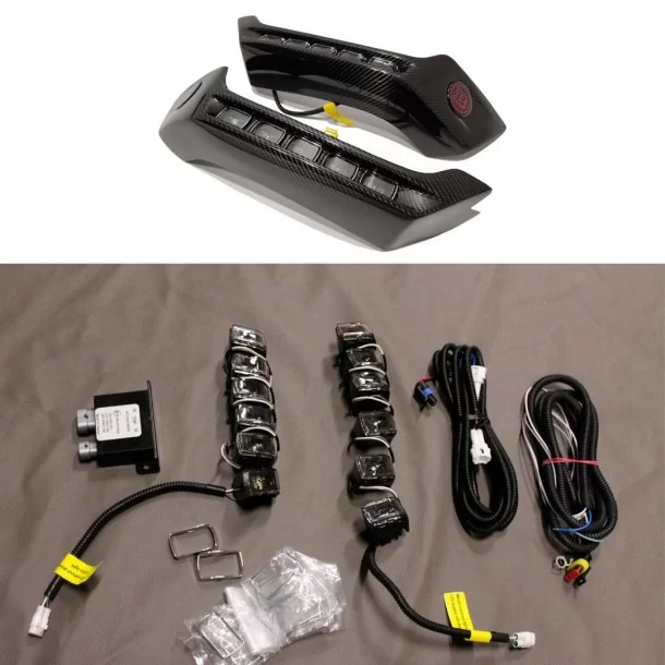  - Mercedes-Benz - Nolden led drl para para-choques dianteiro estilo Brabus Spoiler Mercedes W463 1979-2018 - 1 - Melhore o seu 