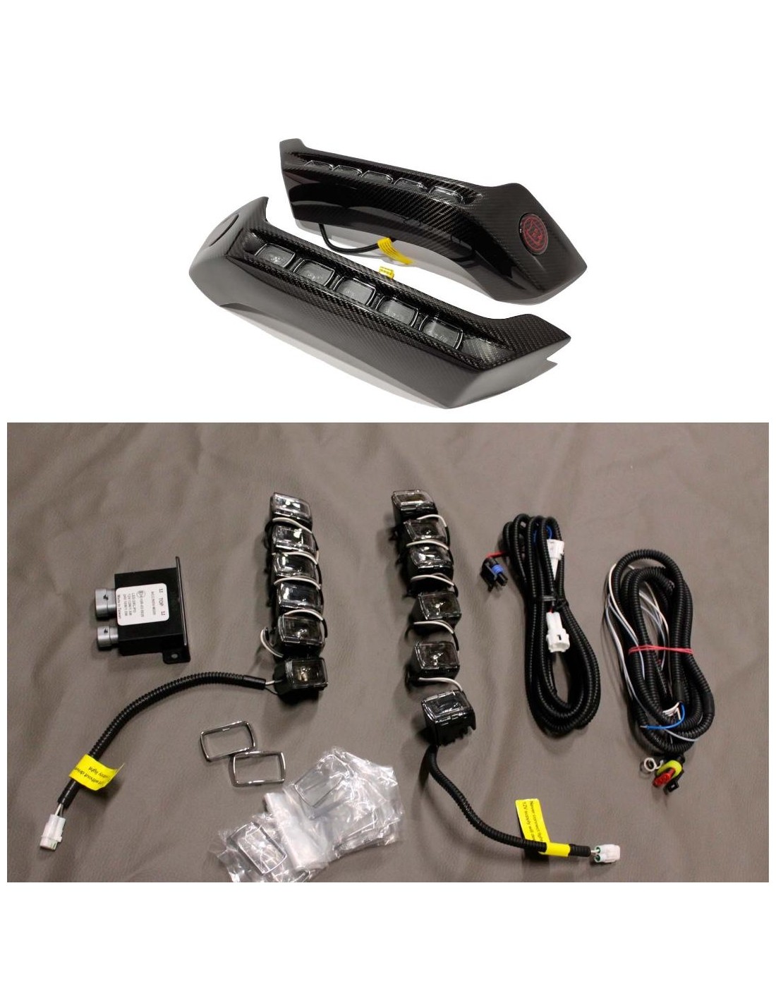  - Mercedes-Benz - Nolden led drl para para-choques dianteiro estilo Brabus Spoiler Mercedes W463 1979-2018 - 1 - Melhore o seu 