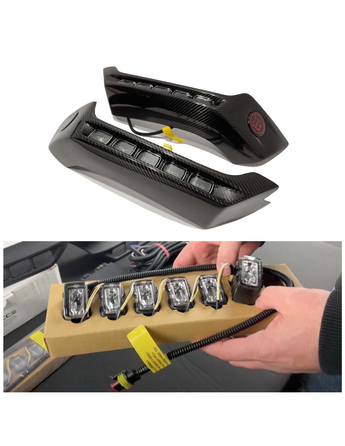 - Mercedes-Benz - Nolden LED-lampor för blinkljus och blinkers främre stötfångare Brabus Spoiler Mercedes W463 1979-2018 - 1 -   - Mercedes-Benz - Nolden LED-lampor för blinkljus och blinkers främre stötfångare Brabus Spoiler Mercedes W463 1979-2018 - 1 -