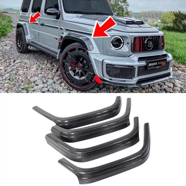 碳纤维挡泥板加长盖 Brabus G900 Rocket 奔驰 G 级 W463A Mercedes-Benz, Mercedes-Benz G-Class 2018+ (W463A), Tuning & Exterior, G-Class Mercede