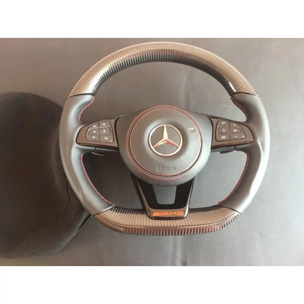  - Steering Wheels - Mercedes-Benz CLA CLS GLE Кермо з карбонової шкіри - 1 - Оновіть кермо Mercedes-Benz CLA, CLS, GLE карбонов