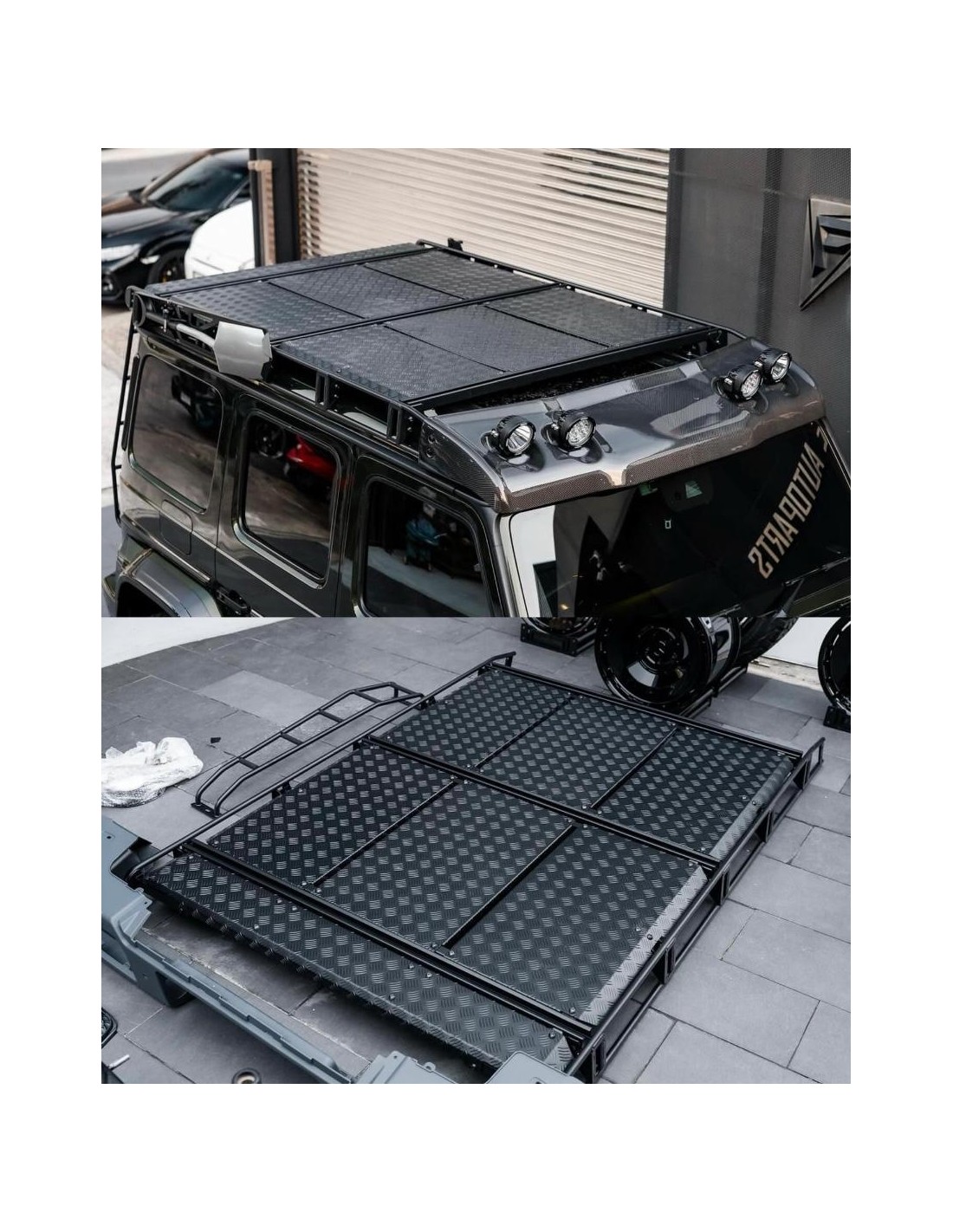 - Mercedes Benz - Metallischer Dachträger für Mercedes-Benz W463A 4x4 G-Wagon - 1 - Rüsten Sie Ihren Mercedes-Benz W463A 4x4 G- - Mercedes Benz - Metallischer Dachträger für Mercedes-Benz W463A 4x4 G-Wagon - 1 - Rüsten Sie Ihren Mercedes-Benz W463A 4x4 G-