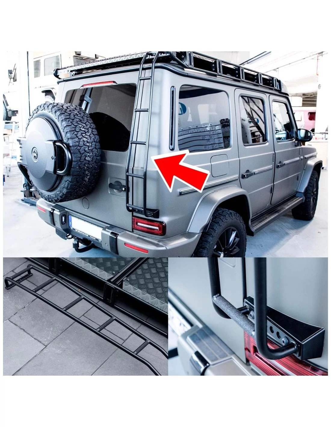 - Mercedes-Benz - Toegangsladder voor Mercedes-Benz W463A 4x4 G-Wagon - 1 - Gemakkelijk toegang tot uw dak met deze Dak Toegang  - Mercedes-Benz - Toegangsladder voor Mercedes-Benz W463A 4x4 G-Wagon - 1 - Gemakkelijk toegang tot uw dak met deze Dak Toegang