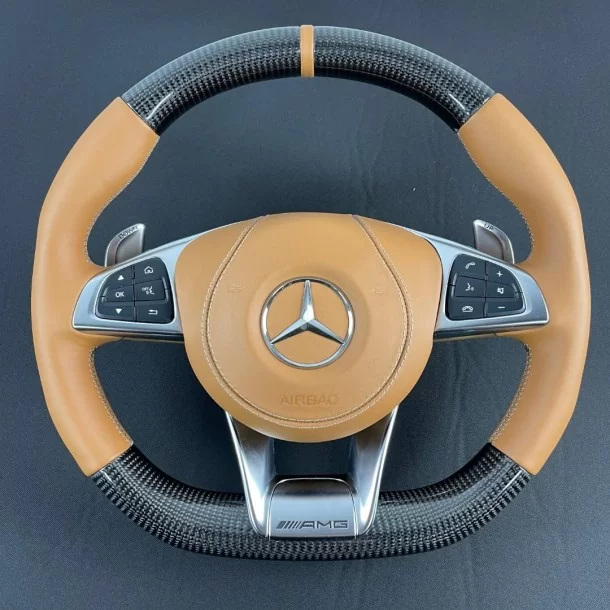  - Steering Wheels - メルセデスベンツCクラスEクラスGクラスW205 W213 W463用カーボンファイバーAMGステアリングホイール - 2 - Steering Wheels メルセデスベンツCクラスEクラスGクラスW205 W2
