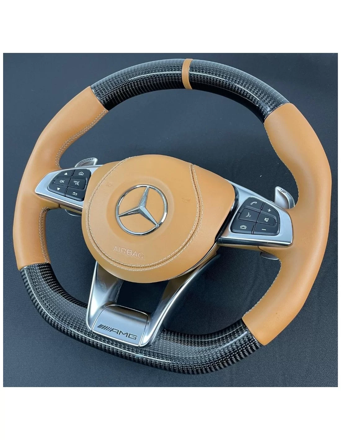 - Steering Wheels - AMG-ratt i kolfiber till Mercedes-Benz C-Klass E-Klass G-Klass W205 W213 W463 - 4 - Köp AMG Ratt i Kolfiber - Steering Wheels - AMG-ratt i kolfiber till Mercedes-Benz C-Klass E-Klass G-Klass W205 W213 W463 - 4 - Köp AMG Ratt i Kolfiber