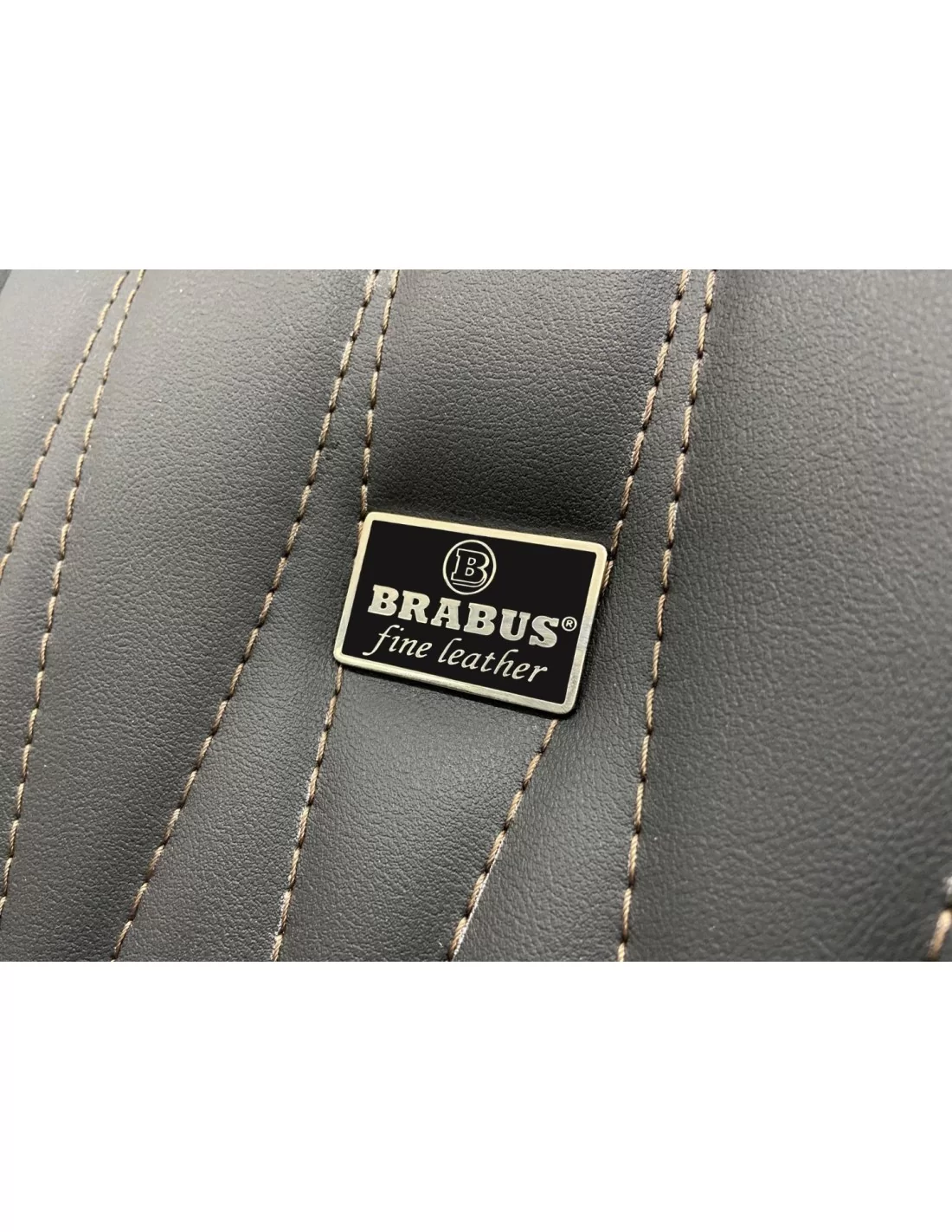 - Logos & Emblems - Metallic Brabus fine leather seat badges set black for Mercedes-Benz W463 G-Class - 6 - Elevate your Merced - Logos & Emblems - Metallic Brabus fine leather seat badges set black for Mercedes-Benz W463 G-Class - 6 - Elevate your Merced
