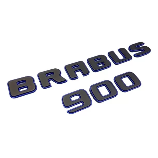  - Logos & Emblems - 用于梅赛德斯-奔驰 G 级 W463A 的金属 Brabus 900 ROCKET 黑色蓝色徽章徽章套件 - 1 - 使用 Metallic Brabus 900 ROCKET 黑色和蓝色徽章套件升级您的奔驰 W4