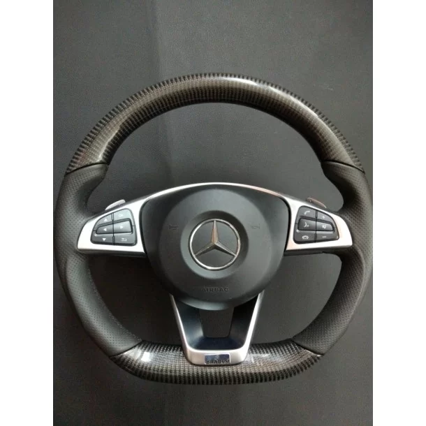  - Steering Wheels - メルセデス・ベンツ CLA CLS GLE ステアリングホイール カーボンレザー - 1 - Steering Wheels メルセデス・ベンツ CLA CLS GLE ステアリングホイール カーボンレザー