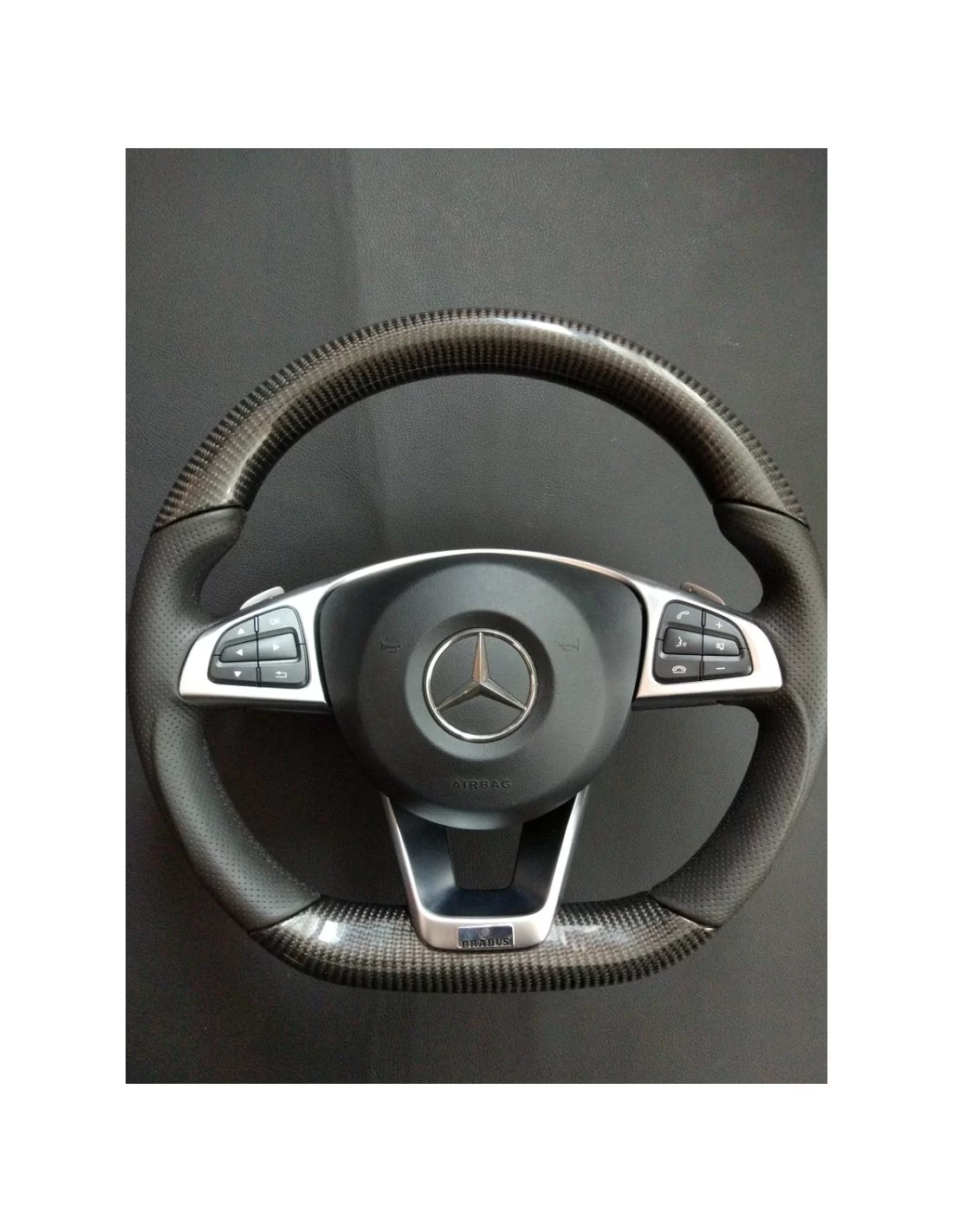  - Steering Wheels - 梅赛德斯-奔驰 CLA CLS GLE 碳皮方向盘 - 1 - 梅赛德斯-奔驰 CLA、CLS、GLE 碳纤维真皮方向盘为您的座驾升级，尽显豪华与性能。立即订购！✖️✨