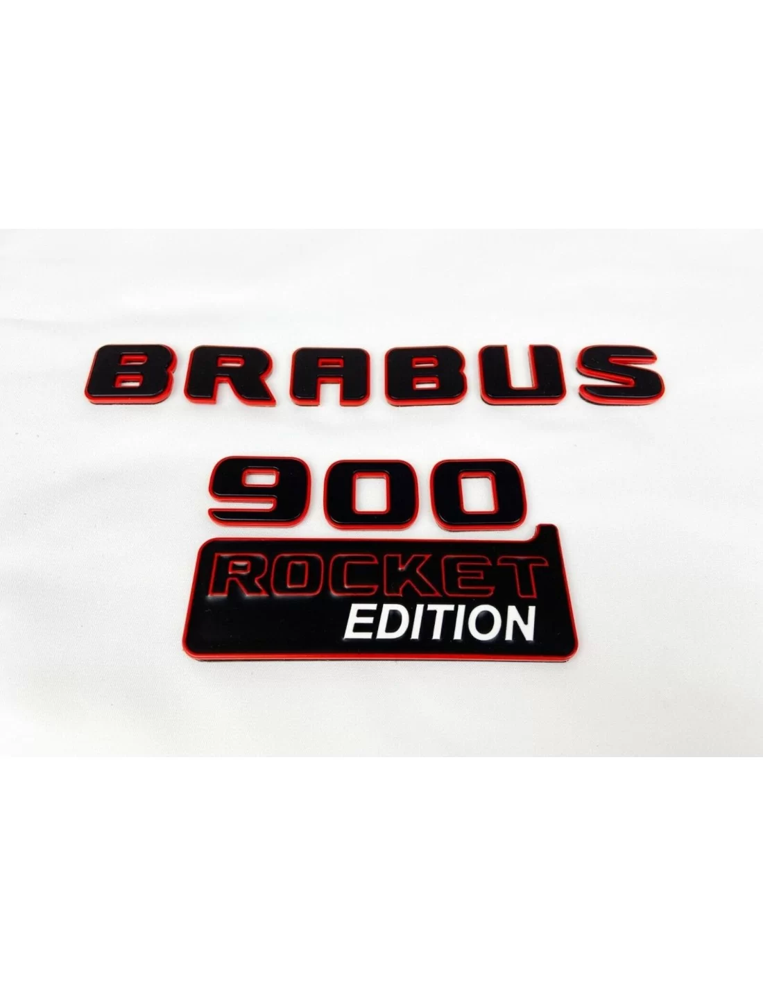  - Logos & Emblems - Metallic Brabus 900 ROCKET edition emblems badges set for Mercedes-Benz G-Class W463A - 7 - Get the Metalli