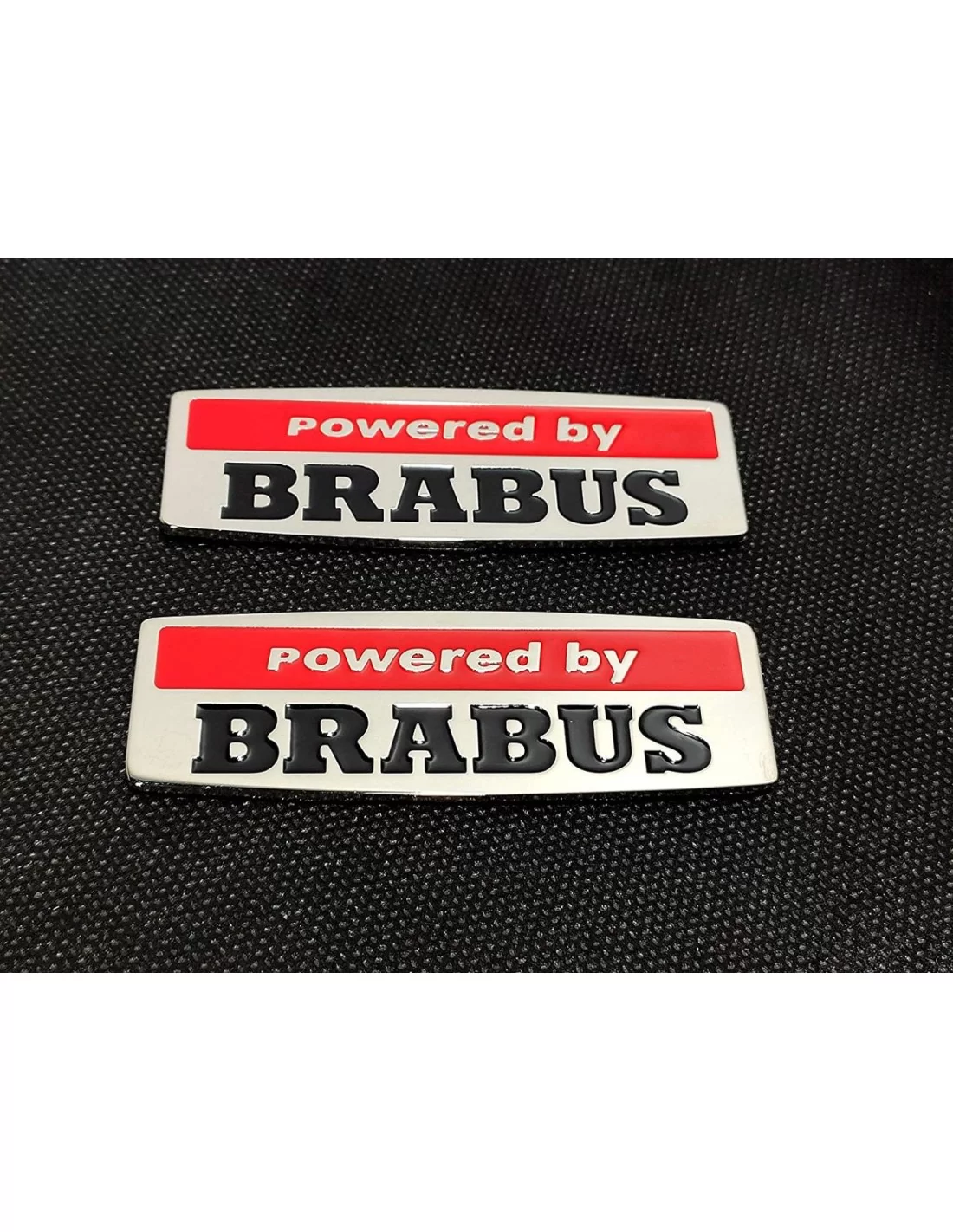  - Logos & Emblems - Powered by Brabus style fender emblem metal badge sticker logo - 2 - Melhore o visual do seu carro com o em