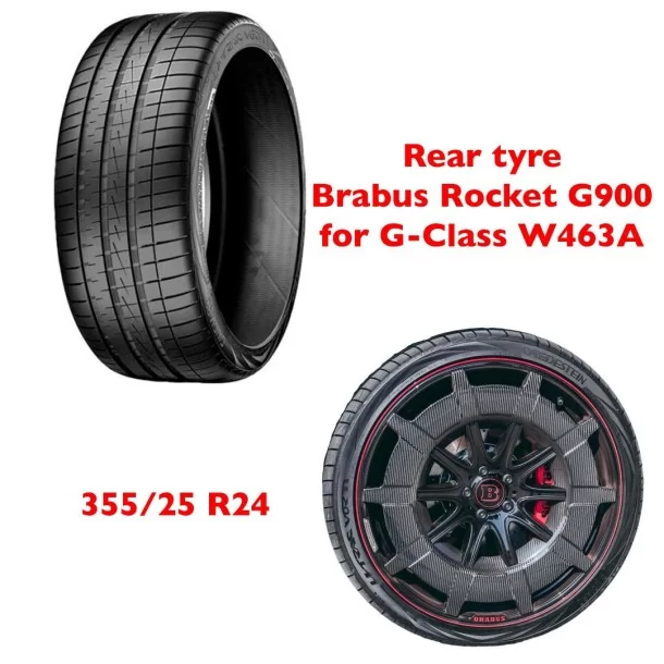  - Mercedes-Benz - 夏季轮胎 Vredestein Ultrac Vorti 355 25 R24 110Y Mercedes W463A Brabus Rocket G900 G-Class - 1 - 使用弗雷德Ultrac Vort