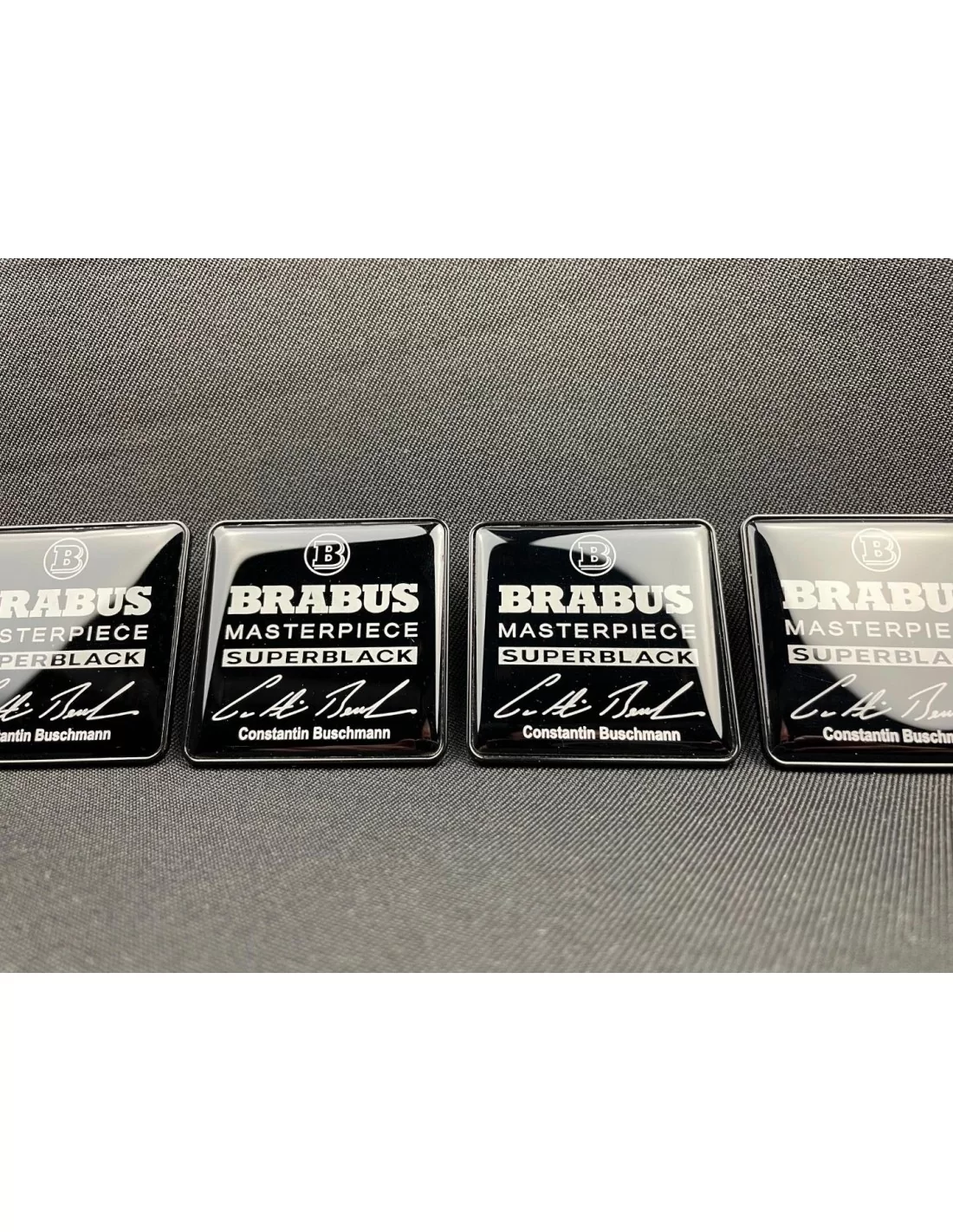 - logo & Emblems - Brabus Masterpiece Superblack metálico asientos emblema insignia logotipo conjunto para Mercedes-Benz W463A   - logo & Emblems - Brabus Masterpiece Superblack metálico asientos emblema insignia logotipo conjunto para Mercedes-Benz W463A