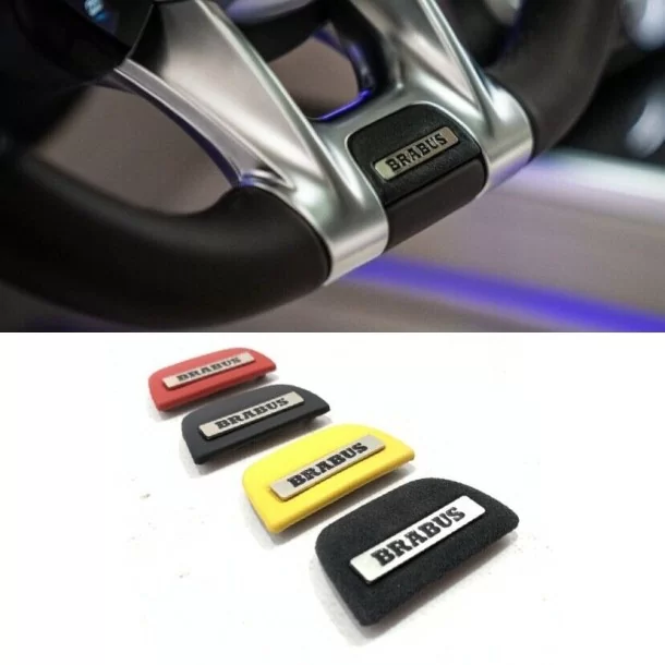  - Steering Wheels - 用于梅赛德斯-奔驰 w463a 的方向盘徽章徽标 Brabus insert - 1 - 为您的梅赛德斯-奔驰 W463A 方向盘换上这款时尚的 Brabus 方向盘徽章，为您的内饰增添一抹奢华！❗️❤️