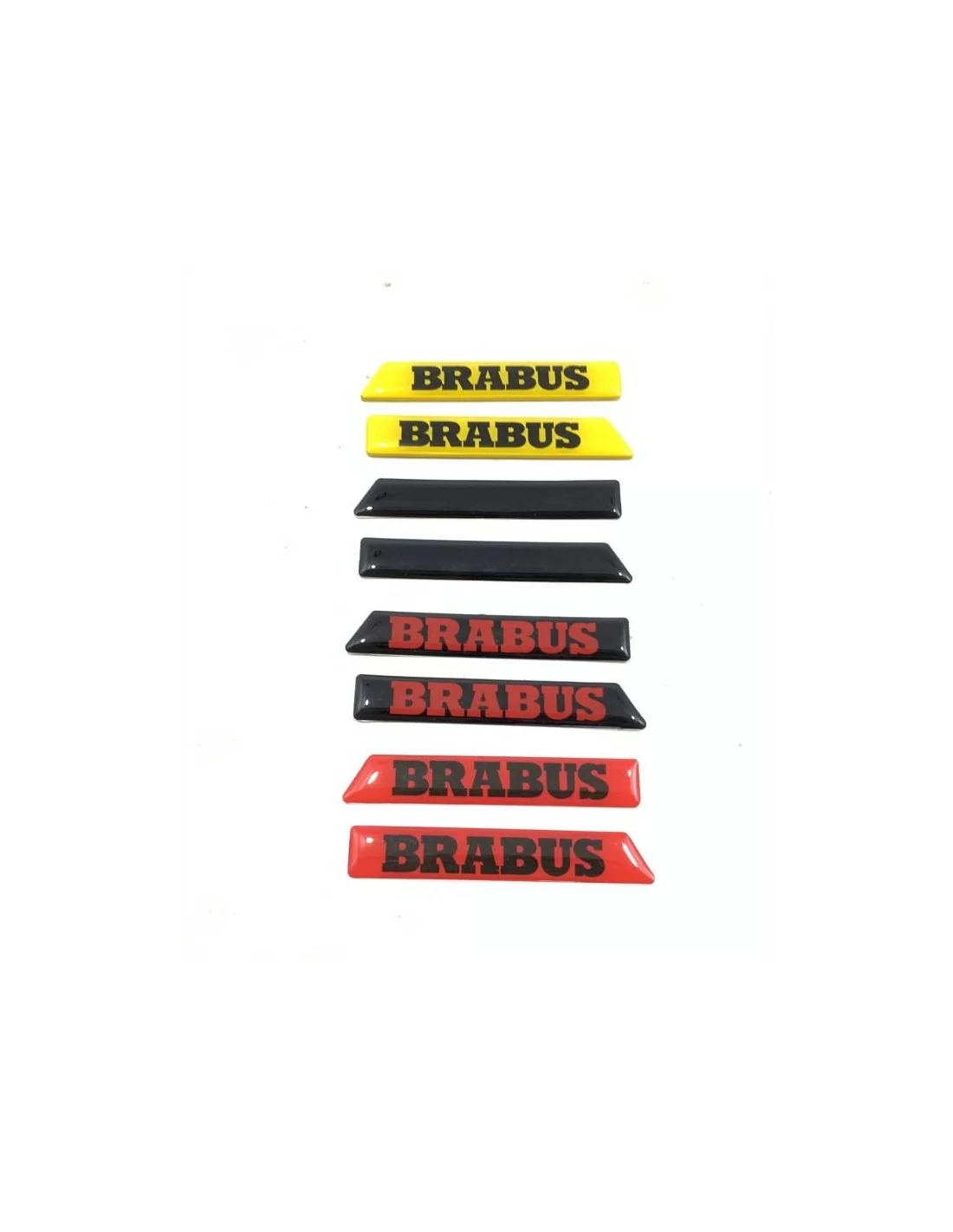  - logo & Emblems - Molduras laterales Inserciones amarillo negro verde Brabus para Mercedes W463A Clase G - 2 - Transforma tu M