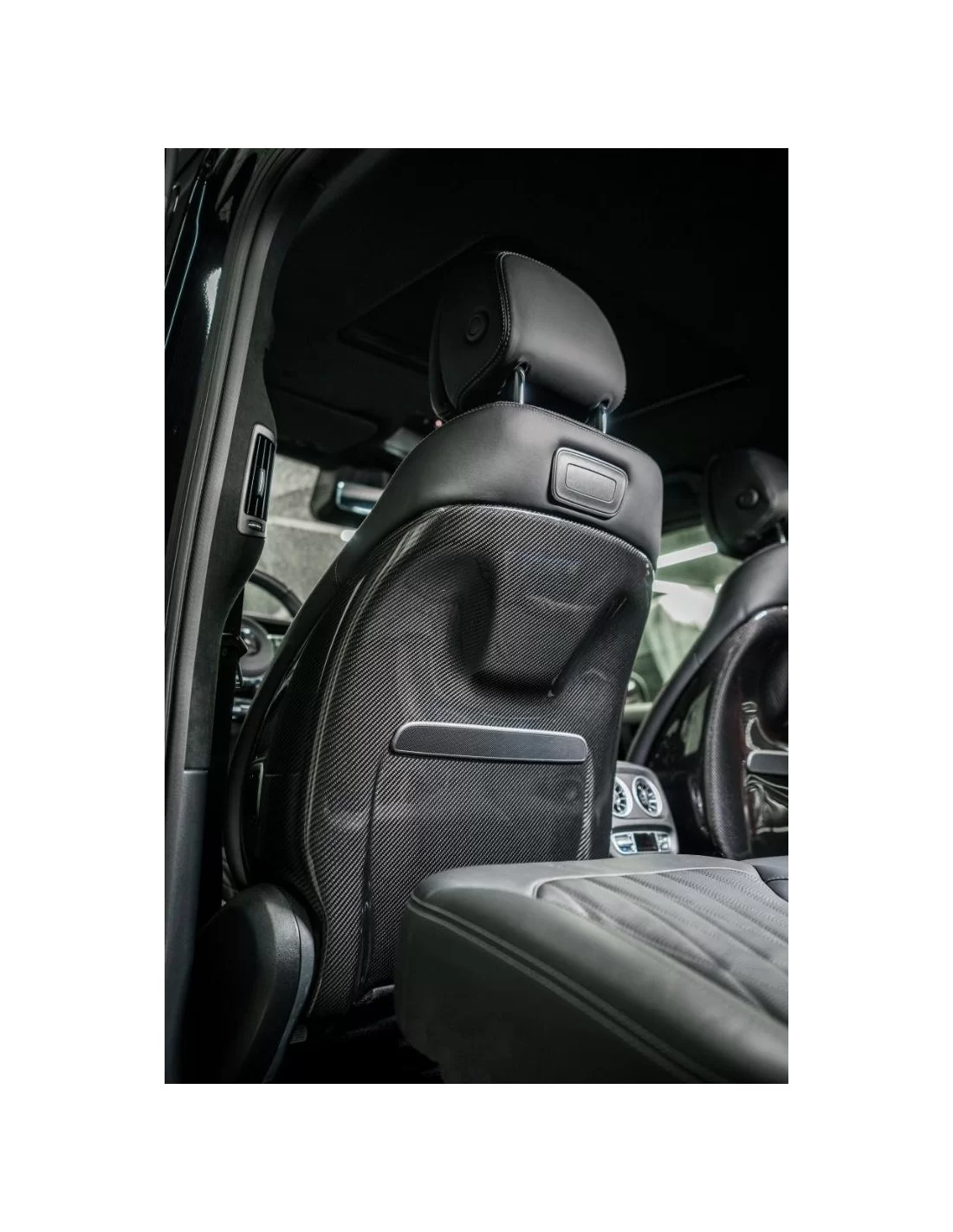  - Mercedes-Benz - Kolfiberinteriörklädsel ryggstödsskydd för Mercedes G-klass W463A - 3 - Förbättra din Mercedes G-klass W463A 