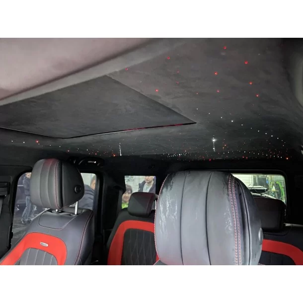  - Mercedes-Benz - 用于梅赛德斯-奔驰 W463A G 级轿车的 Alcantara 星光顶篷（带星帘）。 - 1 - 我们奢华的 Alcantara 星光顶篷可为您的梅赛德斯-奔驰 W463A 带来迷人的星陨效果。点亮您的座驾！❗️☁️