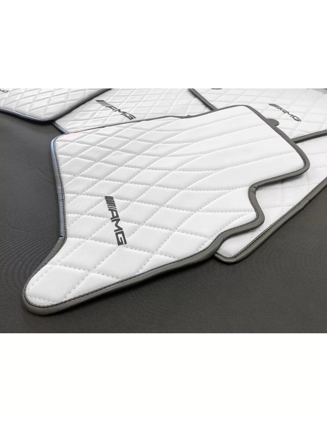 - Mercedes-Benz - WHITE AMG Floor Mats for Mercedes-Benz W463A - 6 - Enhance your Mercedes-Benz W463A with our stylish WHITE AM  - Mercedes-Benz - WHITE AMG Floor Mats for Mercedes-Benz W463A - 6 - Enhance your Mercedes-Benz W463A with our stylish WHITE AM