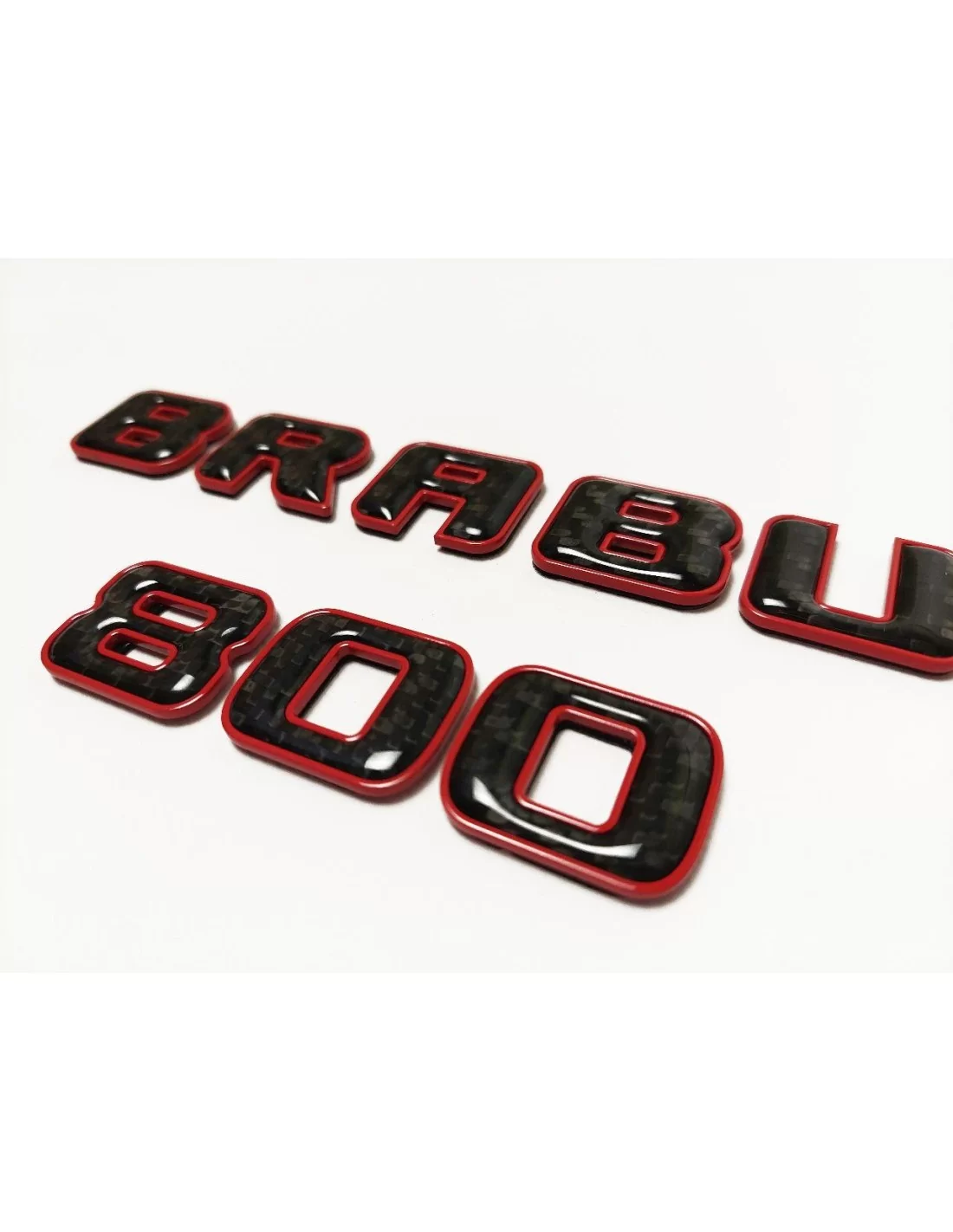 - logo & Emblems - Логотип з емблемою Brabus 800 червоний металік з карбоном для Mercedes-Benz W463A W464 G-Class - 3 - Придбай  - logo & Emblems - Логотип з емблемою Brabus 800 червоний металік з карбоном для Mercedes-Benz W463A W464 G-Class - 3 - Придбай