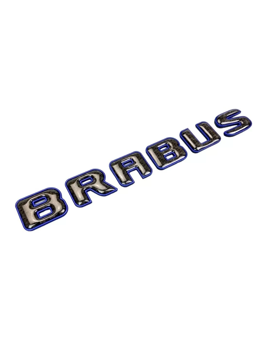  - logo & Emblems - Emblema Brabus logo Azul metálico con carbono para Mercedes-Benz W463A W464 Clase G - 1 - Comprar el emblema