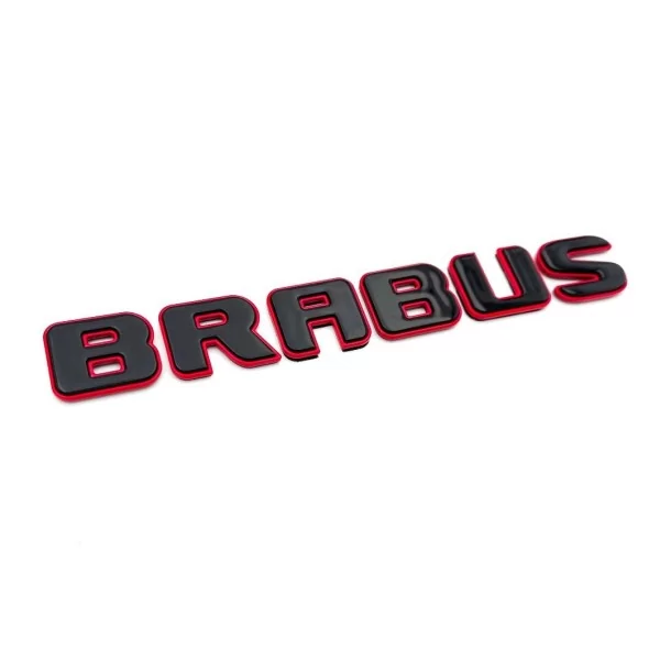  - logo & Emblems - Emblèmes métalliques badges Brabus ROCKET style pour Mercedes-Benz Classe G W463A Noir Rouge Set - 1 - Achet