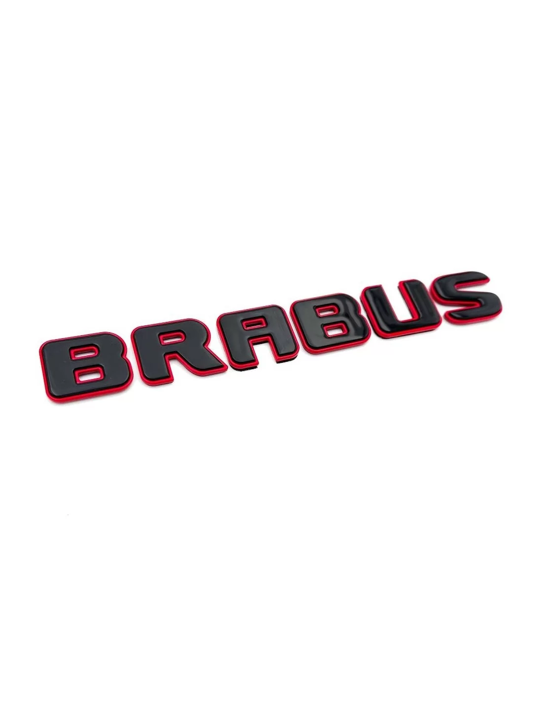  - logo & Emblems - Emblèmes métalliques badges Brabus ROCKET style pour Mercedes-Benz Classe G W463A Noir Rouge Set - 1 - Achet