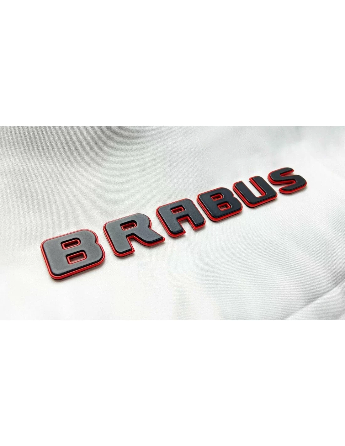  - Logos & Emblems - Metalliska emblem märken Brabus ROCKET stil för Mercedes-Benz G-Klass W463A Svart Röd Set - 3 - Köp Brabus 