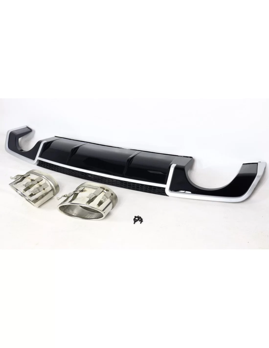 奥迪 RS3 后扩散器（带排气口），适用于奥迪 A3 2012-2015 轿车 Audi, Audi A3 2012-2015 (8V) Audi