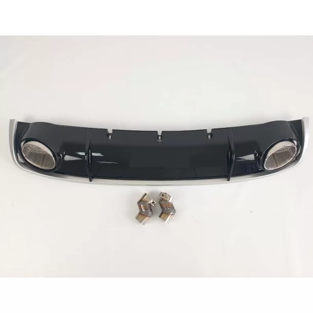  - Audi - Audi RS4 Heckdiffusor mit Auspuffblenden für Audi A4 2012-2015 - 1 - Audi Audi RS4 Heckdiffusor mit Auspuffblenden für