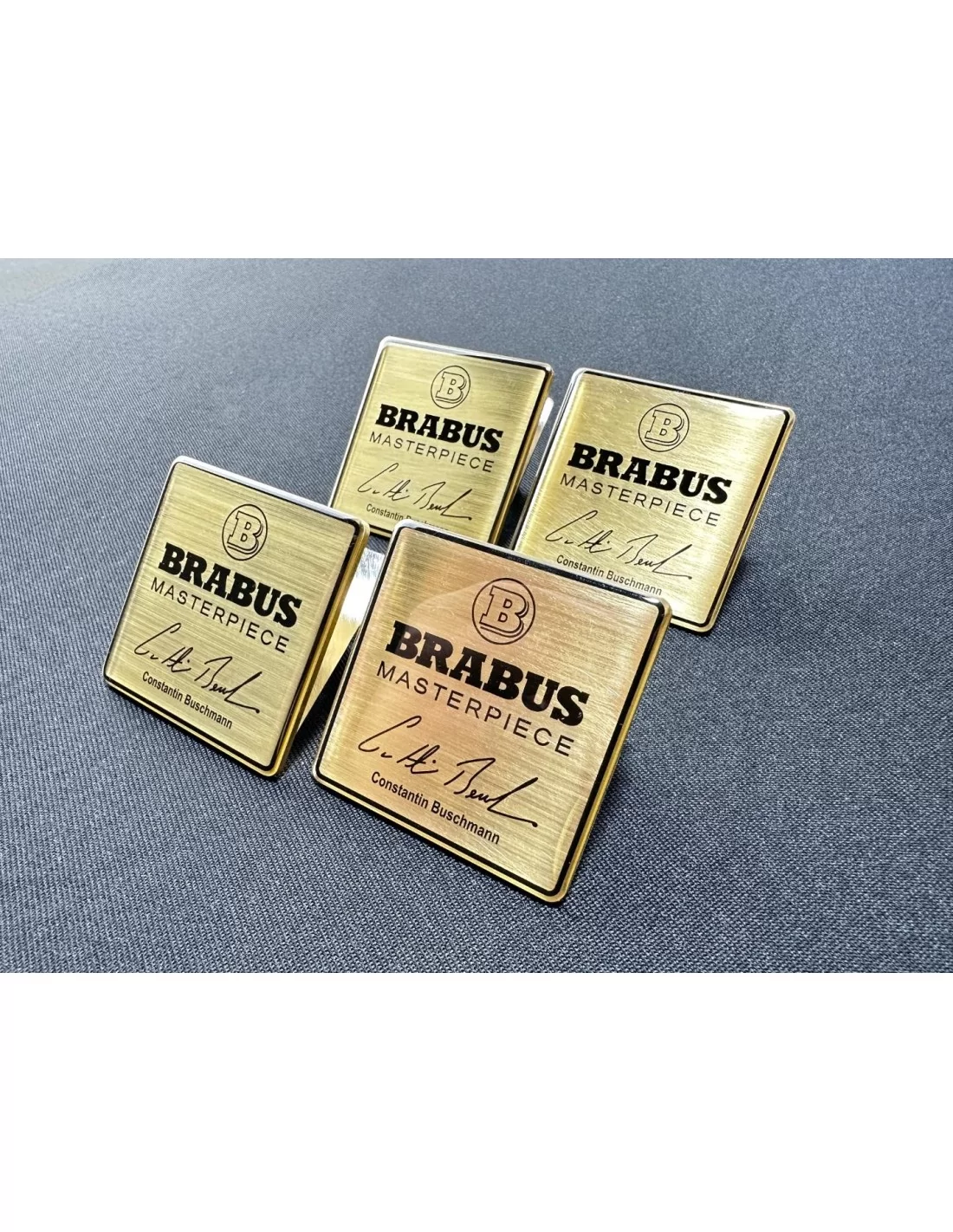 - logo & Emblems - Ensemble de sièges métalliques Brabus Masterpiece Gold pour Mercedes-Benz W463A Classe G - 4 - Achetez le lo  - logo & Emblems - Ensemble de sièges métalliques Brabus Masterpiece Gold pour Mercedes-Benz W463A Classe G - 4 - Achetez le lo