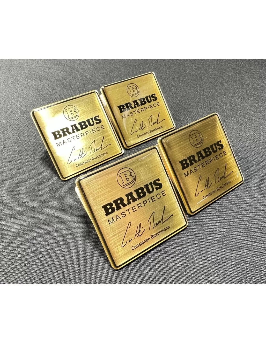 - Logos & Emblems - Metallic Brabus Masterpiece Goud zetelembleem badge logoset voor Mercedes-Benz W463A G-Klasse - 5 - Koop de - Logos & Emblems - Metallic Brabus Masterpiece Goud zetelembleem badge logoset voor Mercedes-Benz W463A G-Klasse - 5 - Koop de