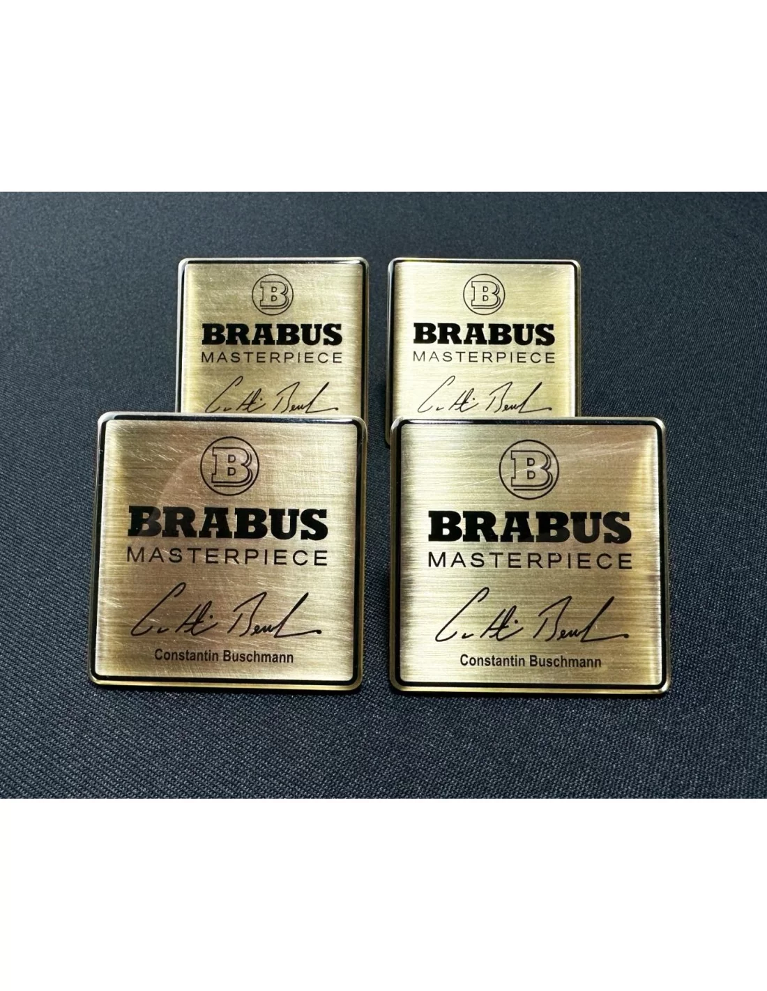 - logo & Emblems - Ensemble de sièges métalliques Brabus Masterpiece Gold pour Mercedes-Benz W463A Classe G - 6 - Achetez le lo  - logo & Emblems - Ensemble de sièges métalliques Brabus Masterpiece Gold pour Mercedes-Benz W463A Classe G - 6 - Achetez le lo