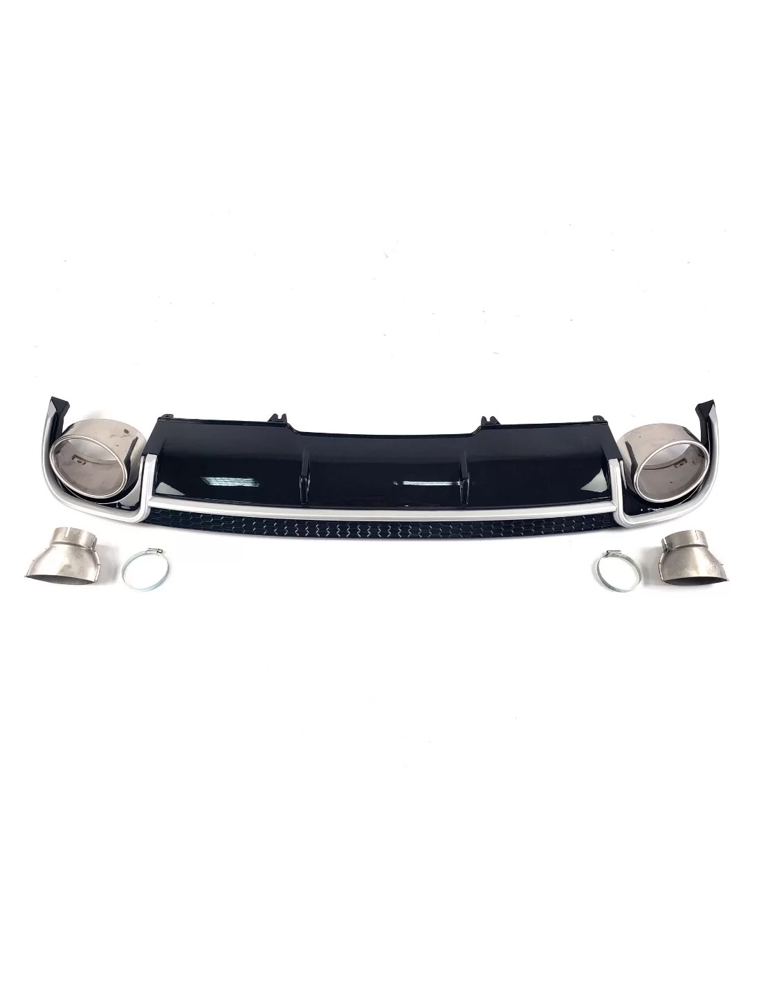 奥迪 RS4 后扩散器（带排气口），适用于 2015-2019 年款奥迪 A4 Audi, Audi A4 2015-2019 (B9) Audi