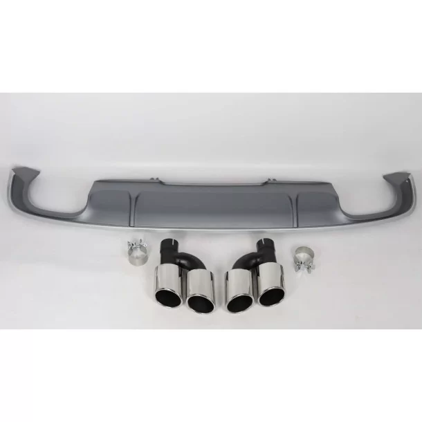 Audi S-line S4 Heckdiffusor mit Auspuffendrohren für Audi A4 2015-2019 Audi, Audi A4 2015-2019 (B9) Audi
