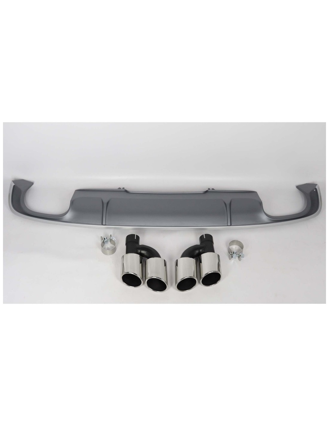 Audi S-line S4 rear diffuser with exhaust tips for Audi A4 2015-2019 Audi, Audi A4 2015-2019 (B9) Audi Audi S-line S4 rear diffuser with exhaust tips for Audi A4 2015-2019 Audi, Audi A4 2015-2019 (B9) Audi