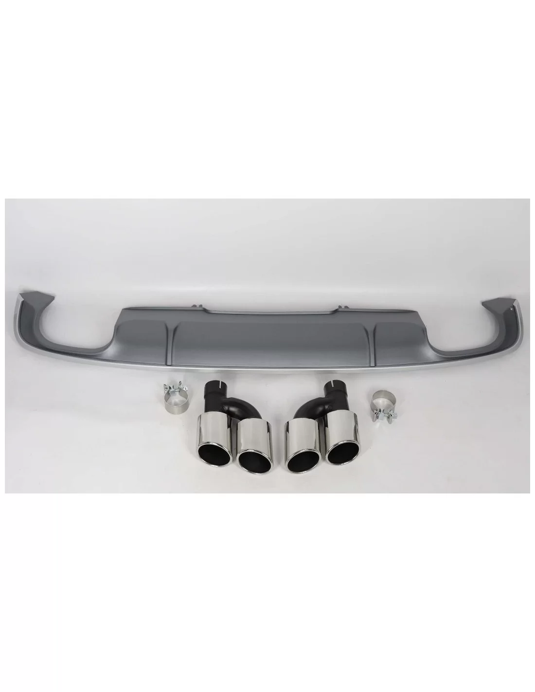 Tylny dyfuzor Audi S-line S4 z końcówkami wydechu do Audi A4 2015-2019 Audi, Audi A4 2015-2019 (B9) Audi Tylny dyfuzor Audi S-line S4 z końcówkami wydechu do Audi A4 2015-2019 Audi, Audi A4 2015-2019 (B9) Audi