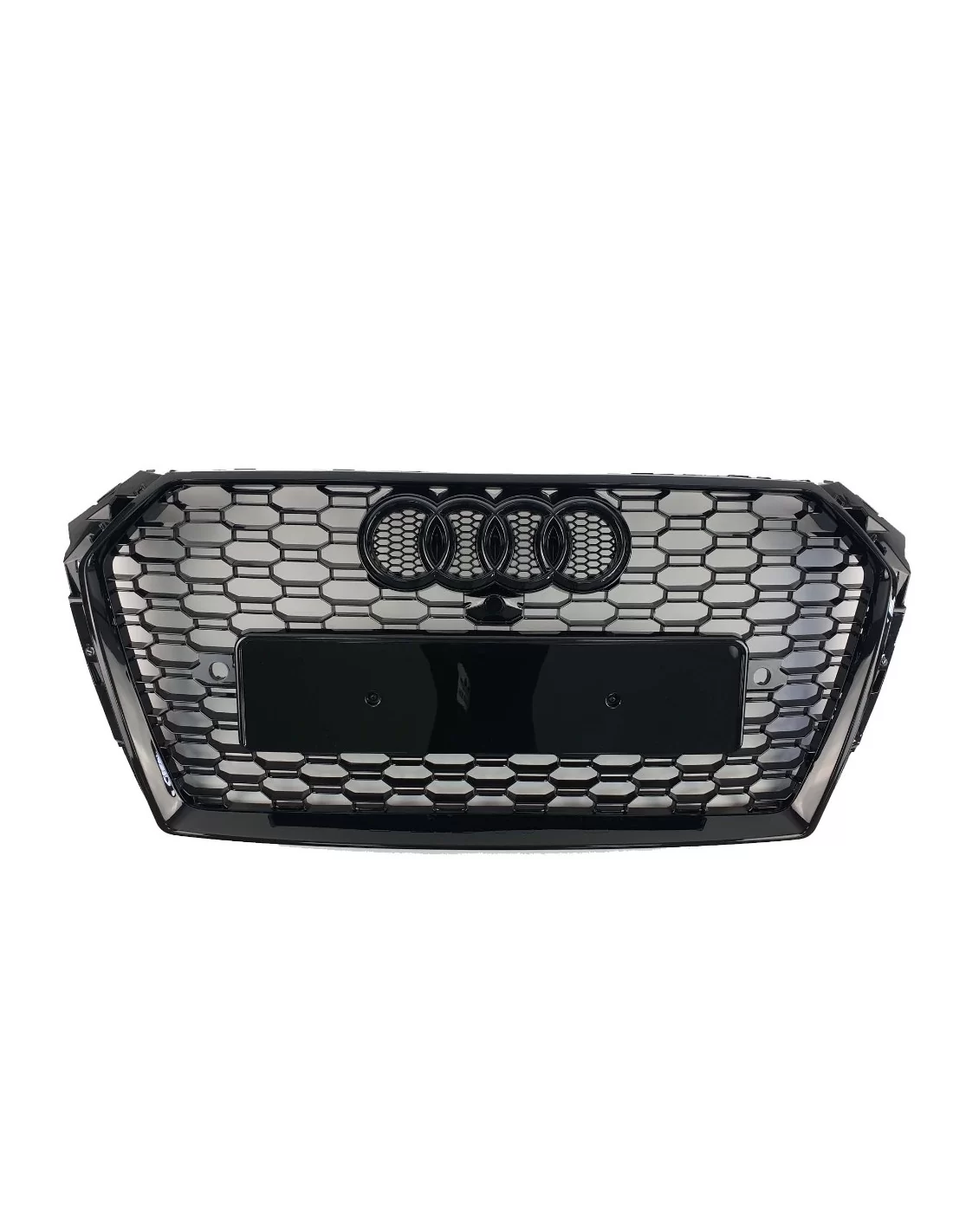 奥迪 RS4 黑色前保险杠散热器格栅（适用于 2015-2019 年款奥迪 A4 Audi, Audi A4 2015-2019 (B9) Audi