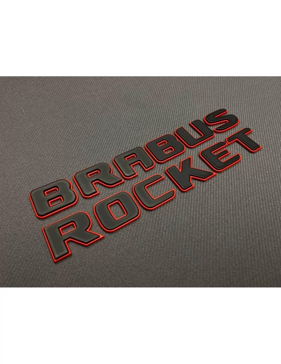  - Logos & Emblems - メタリック ブラバス ROCKET 900 RED + BLACK エンブレム バッジ セット メルセデスベンツ Gクラス W463A W464 用 - 4 - Logos & Emblems メタリック ブラバス