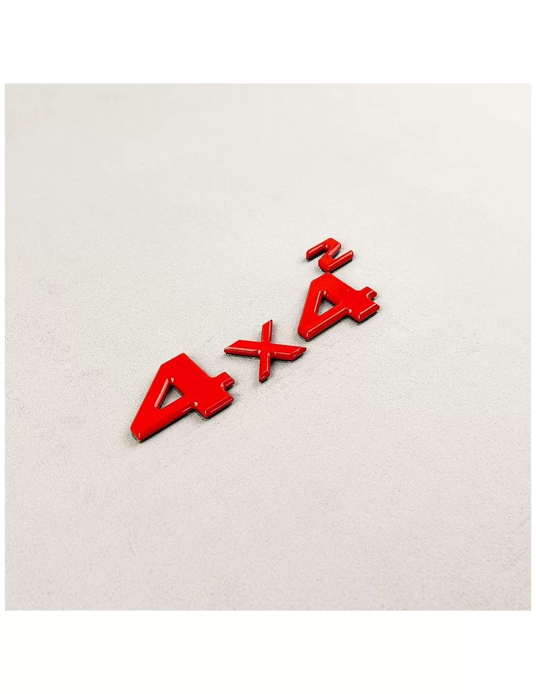 - logo & Emblems - Emblema del bagagliaio squadrato rosso 4x4 4pz per Mercedes G Wagon W463 4x4 - 8 - Acquista il set di emblem