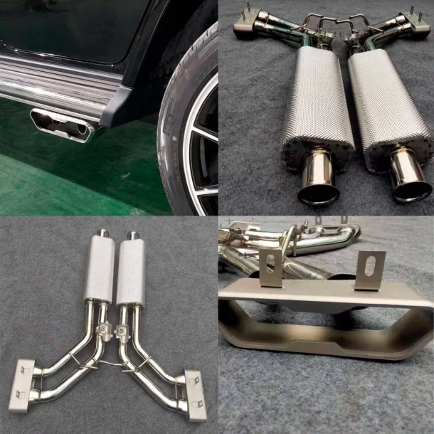  - Mercedes-Benz - Akrapovic avgassystem i titan för Mercedes-Benz G63 AMG G500 BRABUS W463A W464 2018-2022 - 1 - Förbättra din 