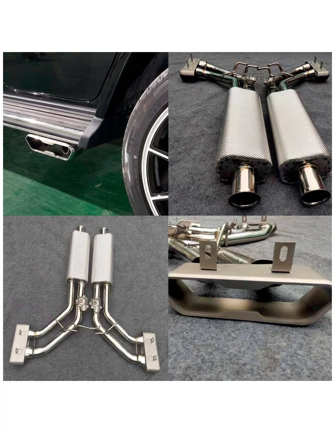  - Mercedes-Benz - アクラポヴィッチ チタンエキゾーストシステム メルセデス・ベンツ G63 AMG G500 BRABUS W463A W464 2018-2022用 - 1 - Mercedes-Benz アクラポヴィッチ チタンエキ