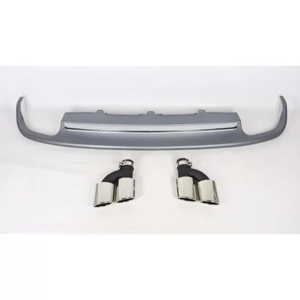  - Audi - Audi S-line S6 achterdiffusor met uitlaatuiteinden voor Audi A6 2012-2015 - 1 - Koop de Audi S-line S6 achterdiffuser 